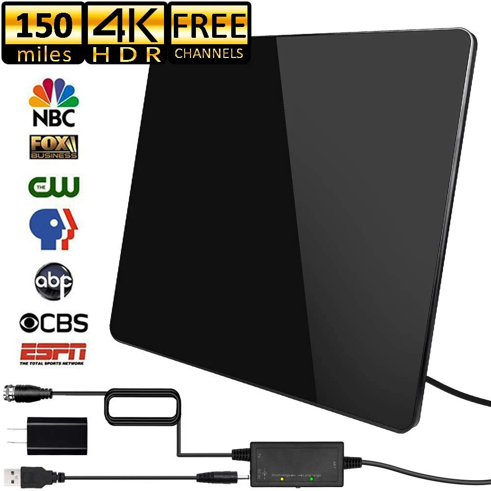 Комнатная цифровая ТВ антенна DVB T2 усиленный HD 4K 1080P Freeview для местных Каналы