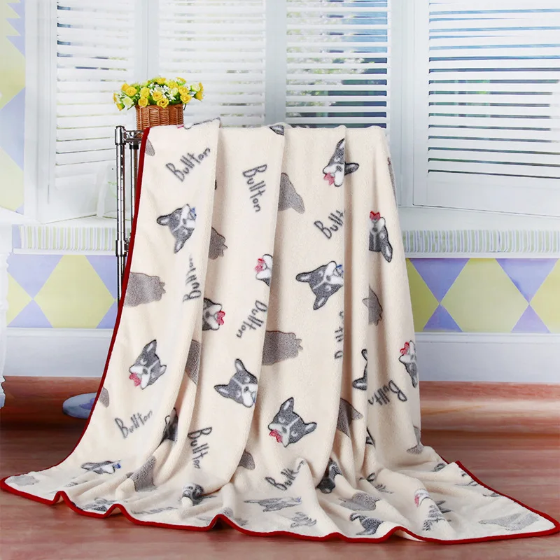 3D cartoon dog cat Coral Fleece Super Soft Baby minky Blanket furry back seat cover stroller sofa throw blanket quilt | Мать и ребенок