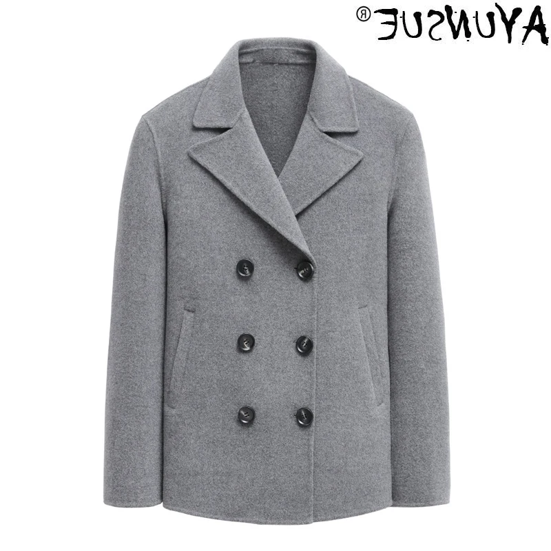 

100% wool men's coat, double-sided jacket, handmade wool coat, mg-00-7167 kj1313,