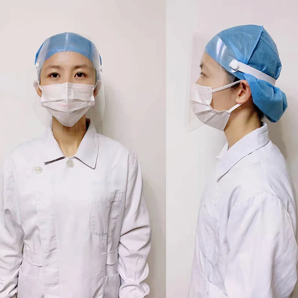 10 шт. прозрачная маска для лица с защитой от брызг Ультралегкая Полнолицевая