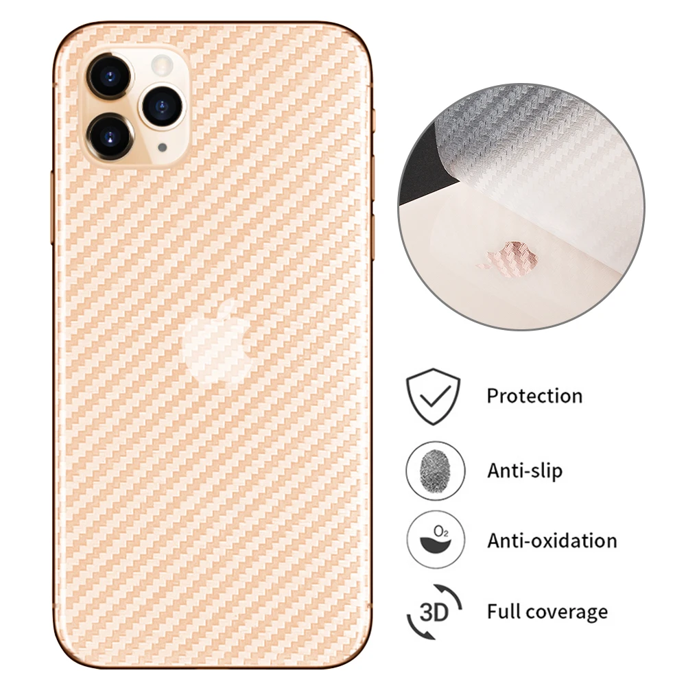 Suntaiho углеродное волокно задний экран протектор для iPhone 6 S 7 Plus 8X10 11 Pro XS MAX XR задняя
