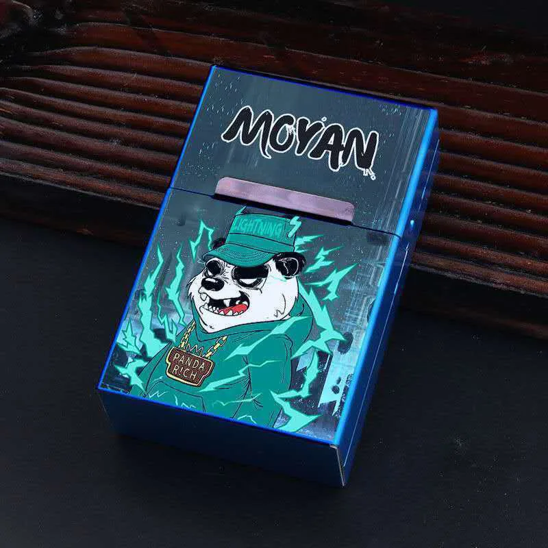 

Gold 20 Cigarettes metal cigarette Case Cover Man Women Smoking Cigarette Box Sleeve Pocket Cigarettes Pack Cover Gift