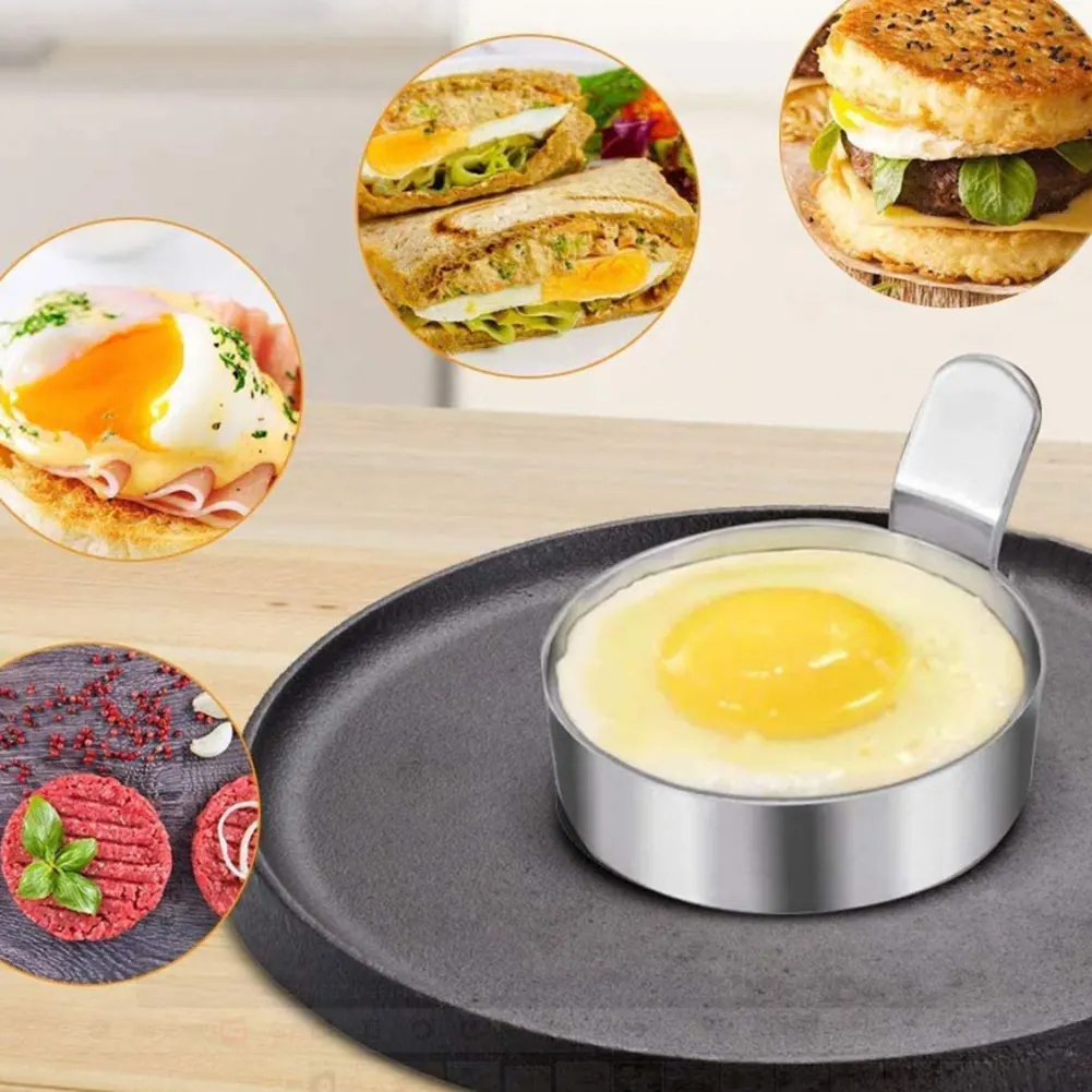 

4PC Egg Ring Omelette Mold Stick Stainless Stee Food grade round shape omelette creative fried eggs do not stick pan pancake