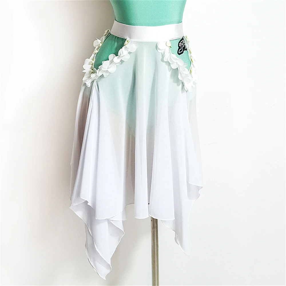 

Latin Dance Dress Women Long Sleeve Tops and Tassel Skirt Set Salsa Dance Samba Dress