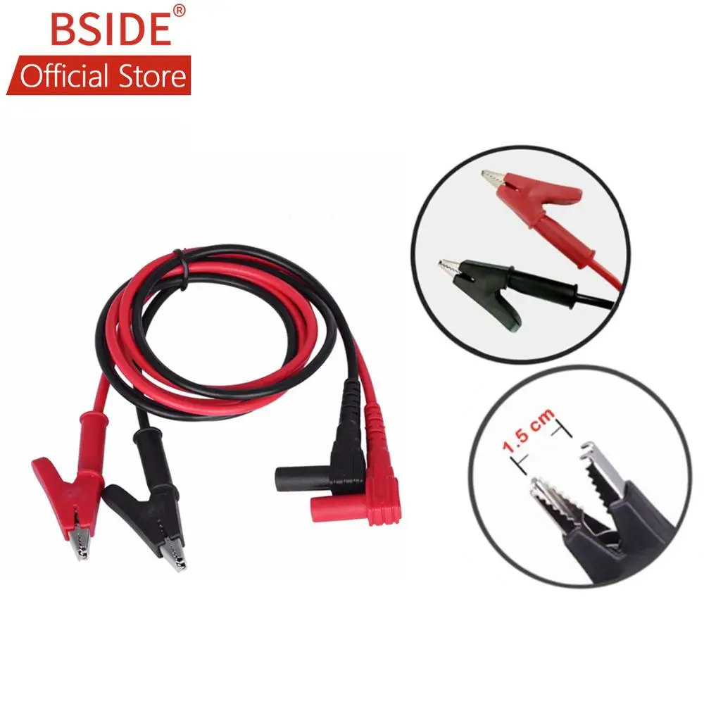Мультиметр BSIDE T1101 с банановым штекером на Изолированный зажим типа крокодил
