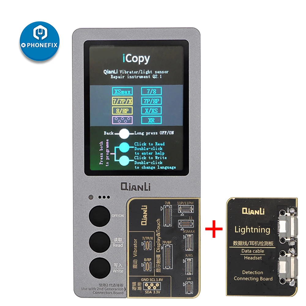 Плата Qianli iCopy 2 Plus для iPhone 7/8/8P/X/XR/XS/XSMAX/11 ЖК-экран переводная плата программатор EEPROM