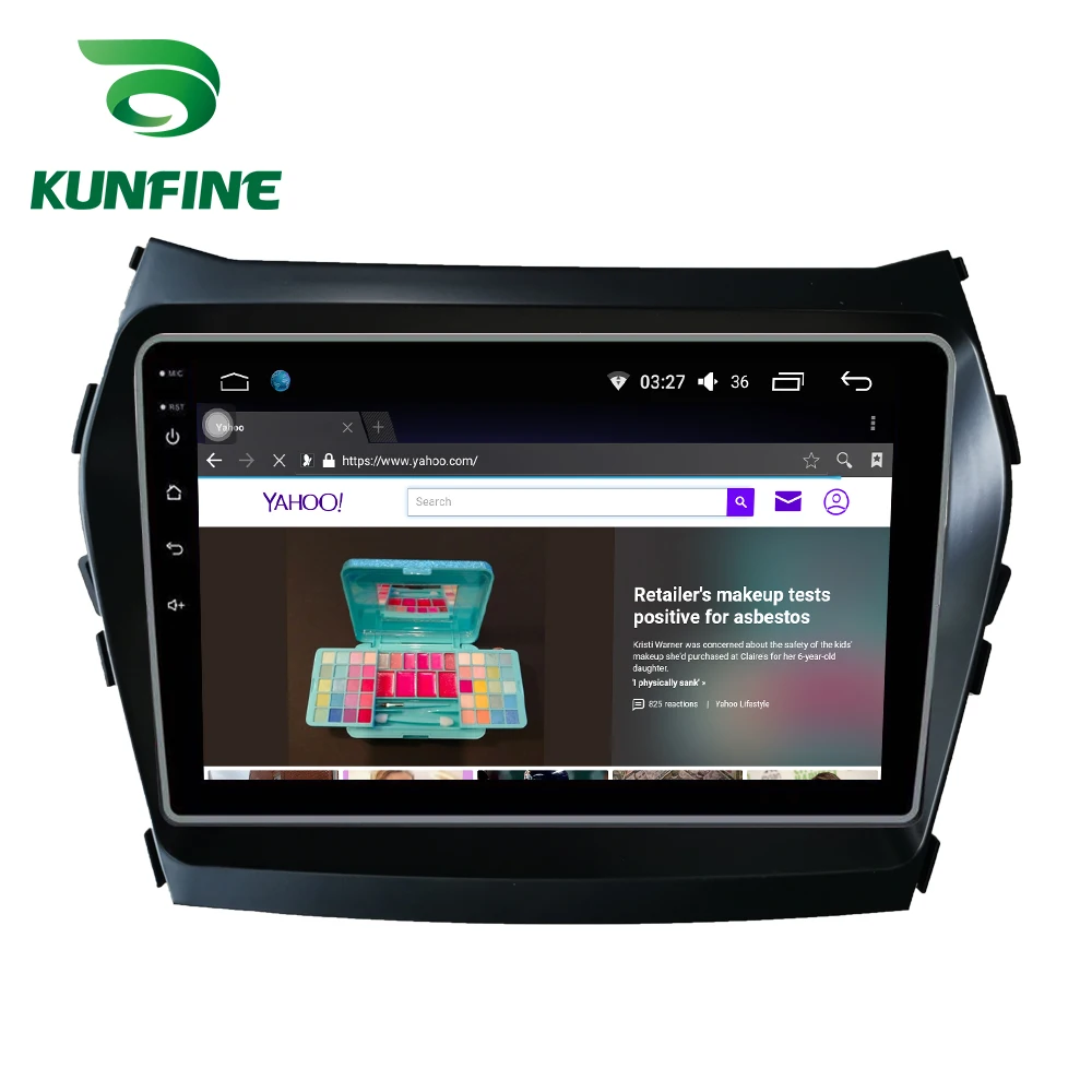 Octa Core 1024*600 Android 10 0 автомобильный DVD GPS навигатор плеер Deckless стерео для Hyundai IX45 Santa fe