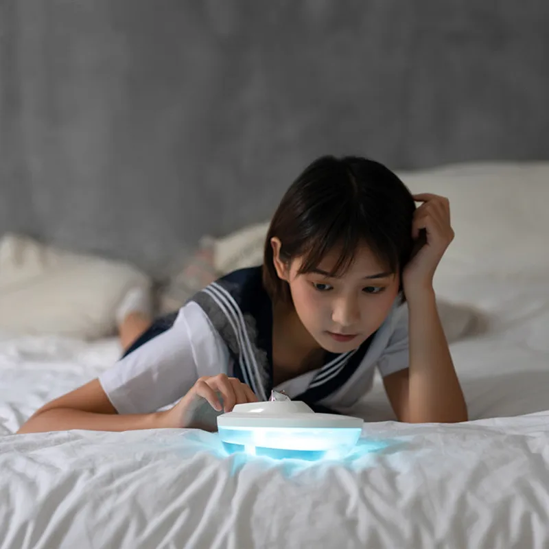 

350ML USB Mini Cute Cartoon Cat Boat Desktop Air Humidifier With LED Light Ultrasonic Humidifier Household Atomizer Diffuser