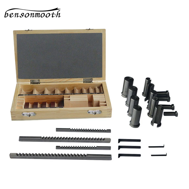 22 шт. Hss паз Keyway Broaches набор втулок Комплект прокладок метрическая система 12 30 HSS