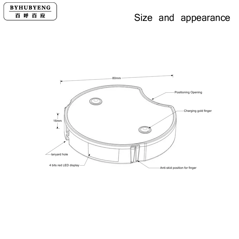 Беспроводная пейджинговая система BYHUBYENG пейджер подставка звуковой сигнал