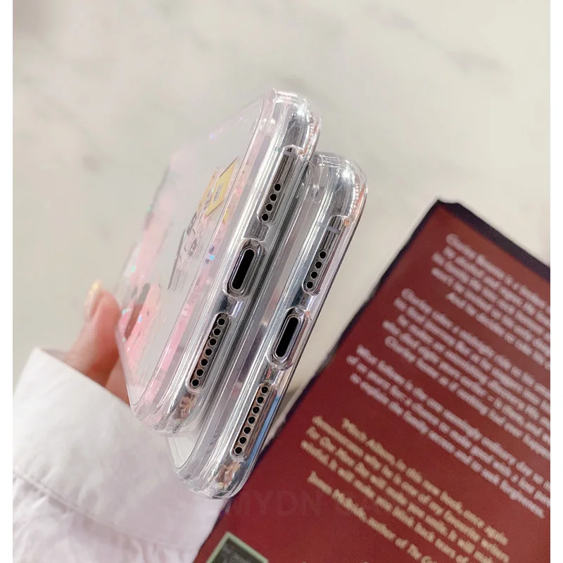 

Glitter Dynamic Liquid Quicksand Phone Cases for Iphone 11 X 6 6S 7 8 Plus Xr Xs 11 Pro Max Case TPU+PC Makeup Tool Back Cover