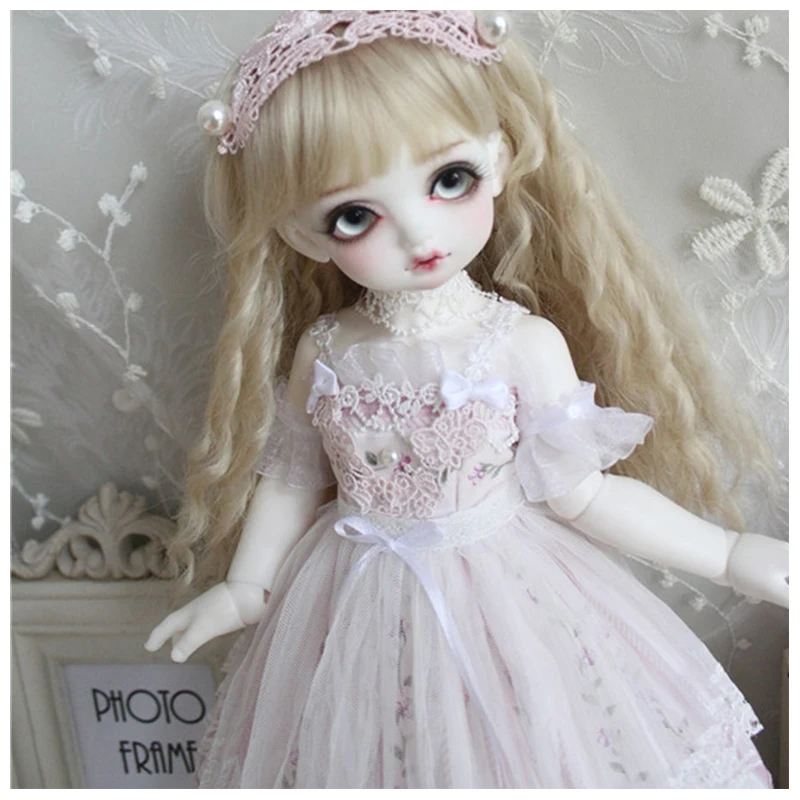 

Кукла Одежда 1/6 1/4 BJD платье, розовое сказочное платье для 1/6 YOSD 1/4 BJD Blyth кукла аксессуары платье головной убор юбка вуаль шею