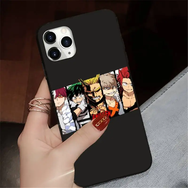 Чехол для телефона с аниме Моя геройская Академия iPhone 13 7 8 11 12 X XS XR Pro max Samsung A S 9 71 10