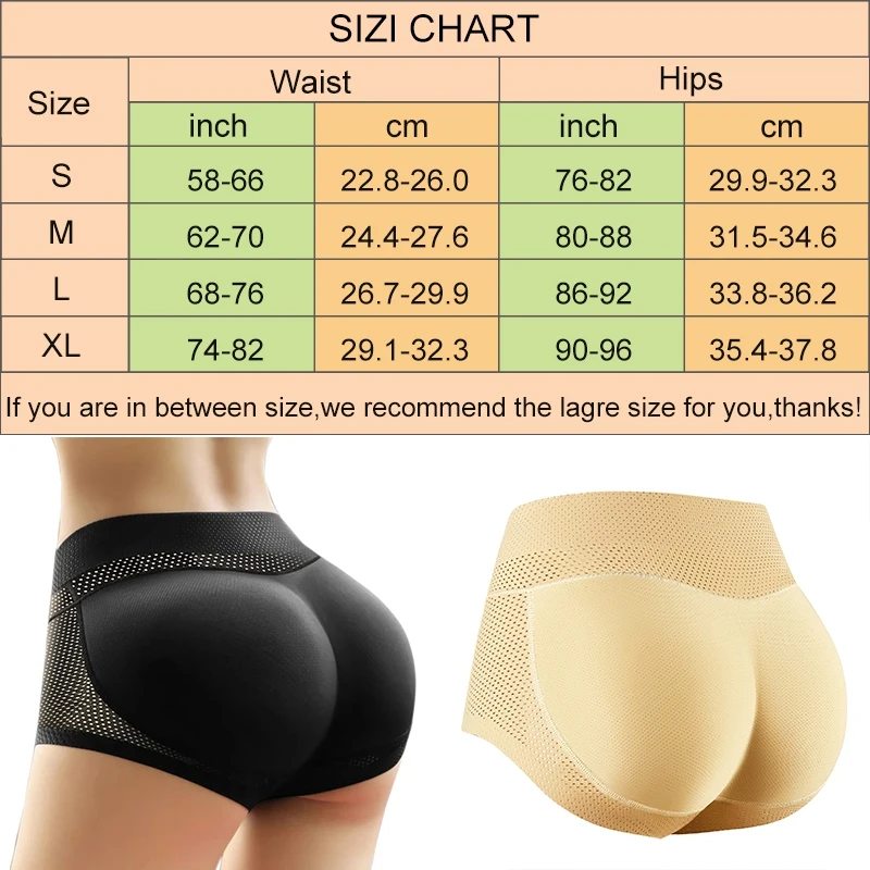 

Women Padded Seamless Hip Enhance Panties Shaper Buttocks With Push-up Lifter Underwear