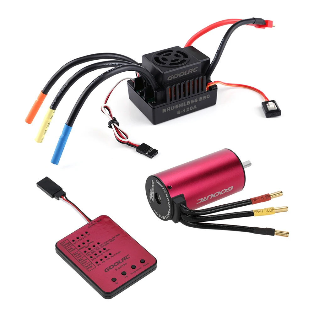 GoolRC S3670 2850KV Sensorless 120A бесщеточный двигатель ESC и программная карта комбинированный