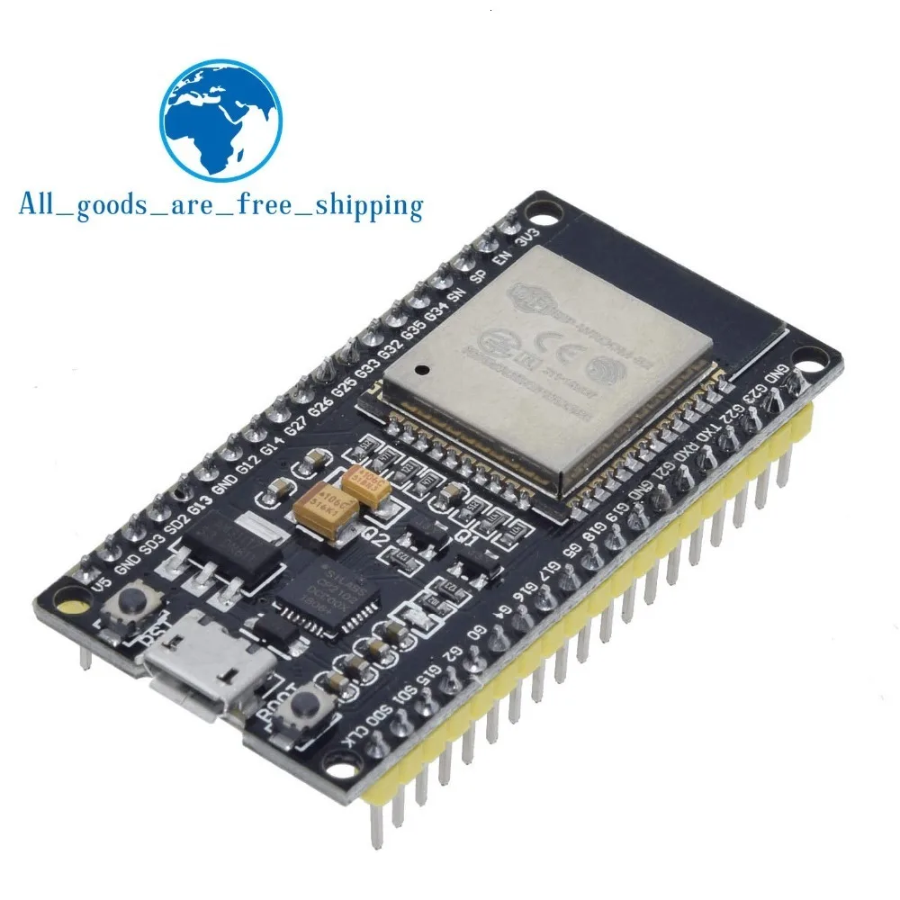 ESP32 ESP-32 ESP32S ESP-32S CP2102 беспроводной WiFi Bluetooth макетная плата Micro USB двухъядерный усилитель мощности фильтрующий модуль