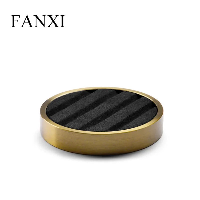 

Oirlv Fashion Earring Display Metal Ring Display stand Ring Bracelet Exhibit Round Organizer shelf for Jewelry