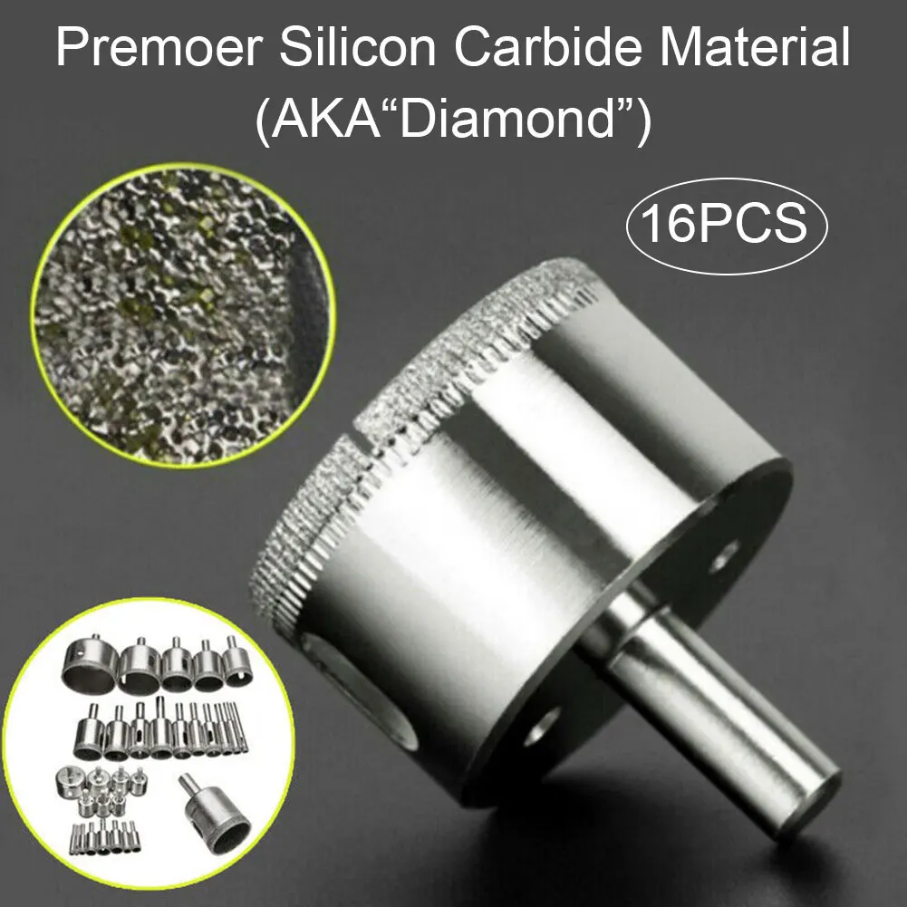

16Pcs/Set Hard Hole Maker Drill Cutting Tools Bits Kits 6-50mm LB88
