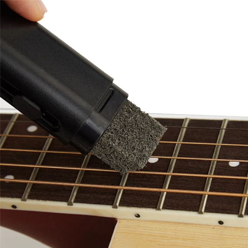 elektrische gitarre string reiniger rost entfernen stift mit string schmieren für musik instrument care gitarre zubehör free global shipping