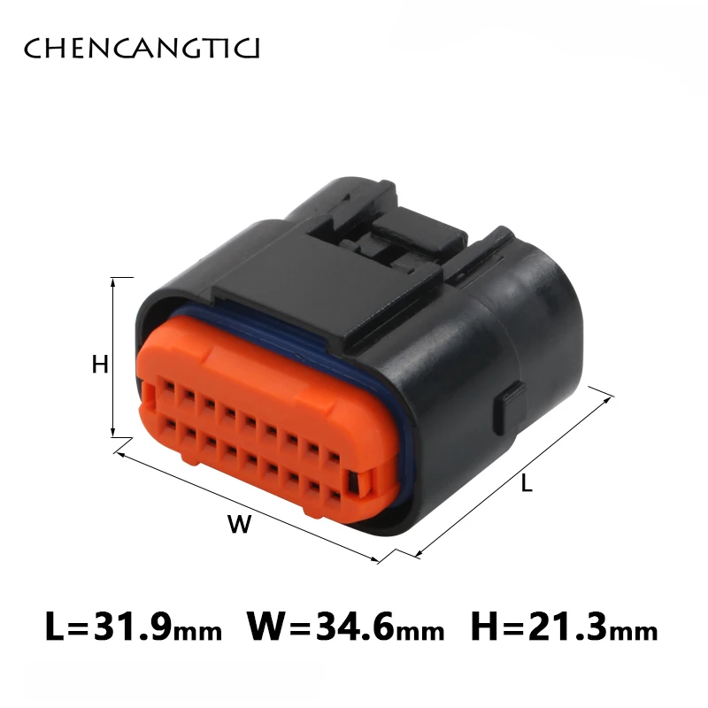 1 Набор 18 Pin Way MX23A18NF1 Pcb изогнутый водонепроницаемый автомобильный разъем жгута