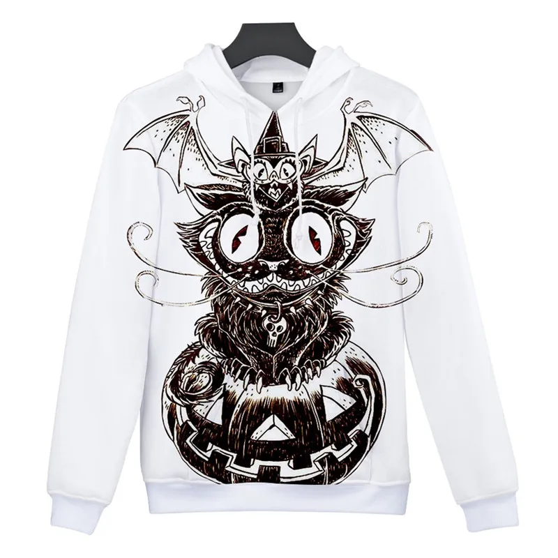 Новинка толстовки уличная одежда свитшот на Хэллоуин мужская повседневная