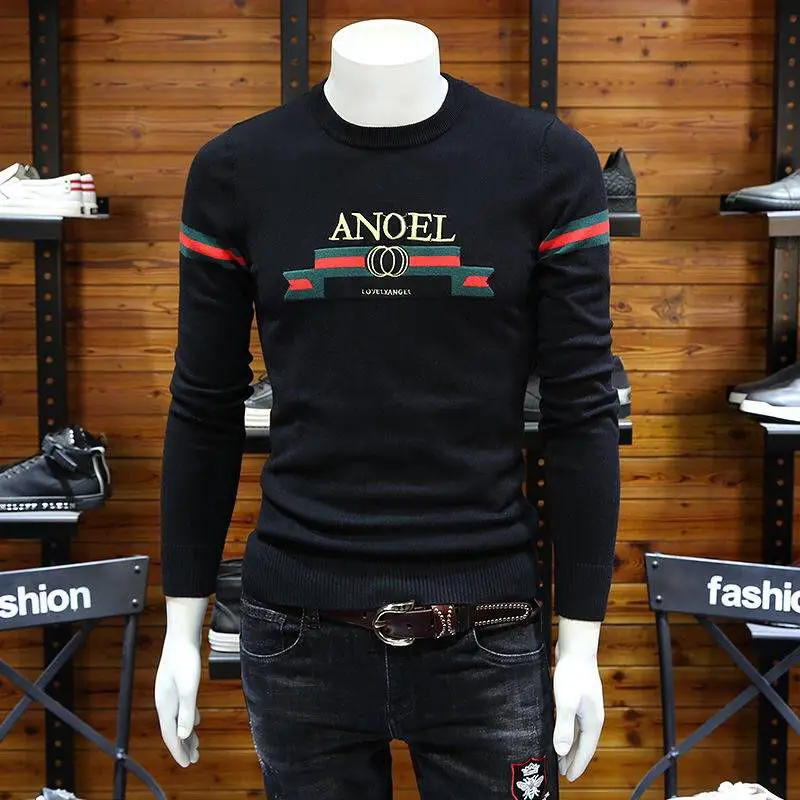 

Autumn and Winter New Style MEN 'S Local Sweater Fashion Social Boy Net Red Same Base Coat MEN 'S Youth Trend Exquisite Korean S