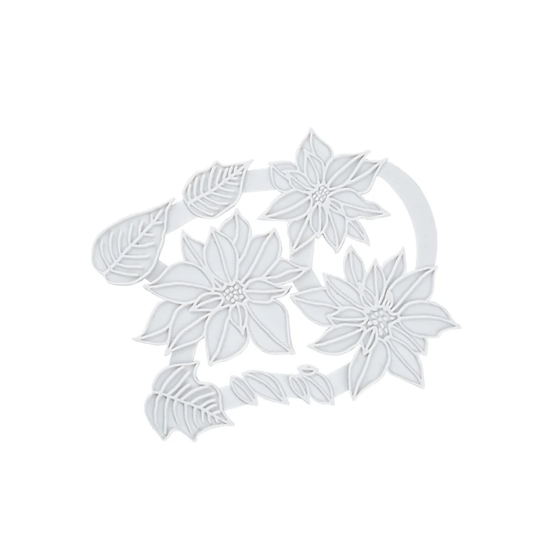 Meibum Рождество цветок силиконовые помадки торт плесень шоколад мастика Gumpaste