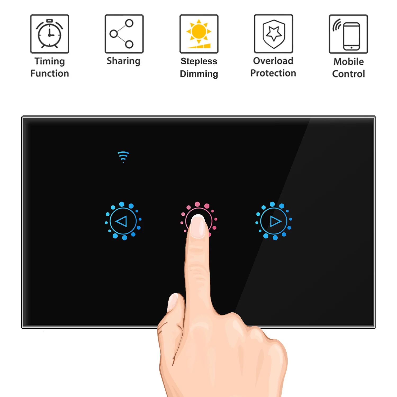 

Led Dimmer 220V/110V Ewelink Wifi Dimmer Switch Smart Touch light switch Bulb Dimmer work With Alexa Google Assistant