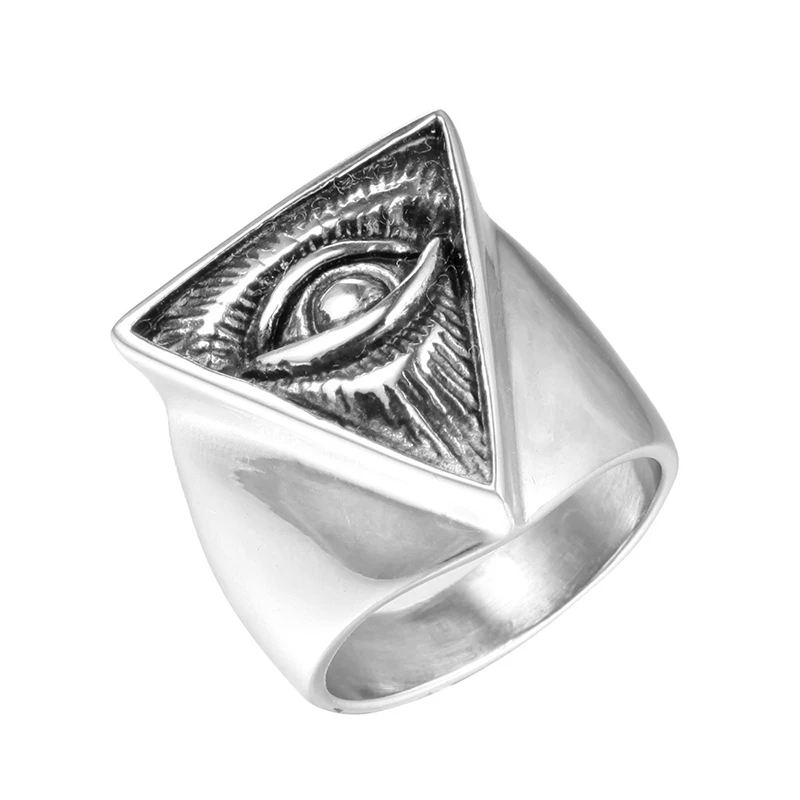 

Vintage Personality Stainless Steel Ring Fashion Eye Jewelry Biker Accessories Boyfriend Gift Wholesale