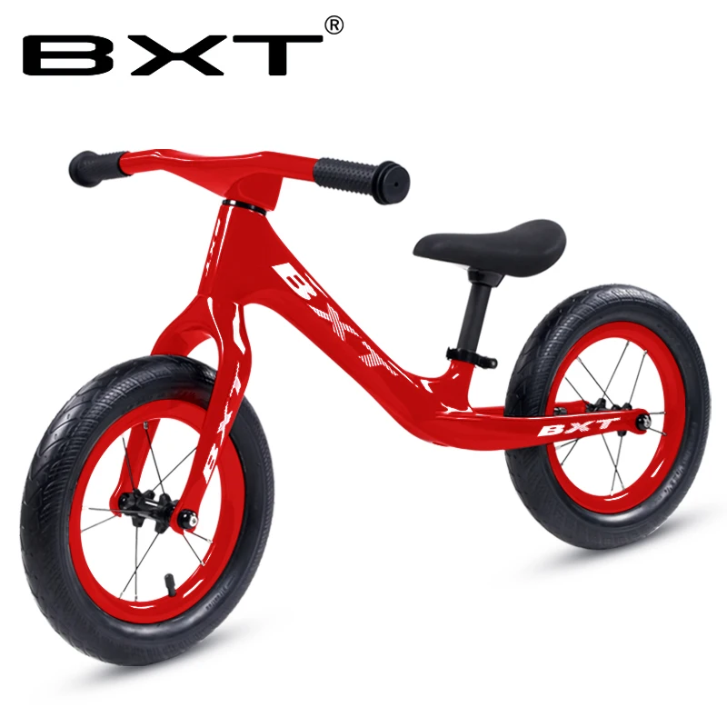 BXT 12 дюймов карбоновая рама детский велосипед карбоновый детский баланс велосипед для От 2 до 6 лет детский карбоновый полный велосипед для детей
