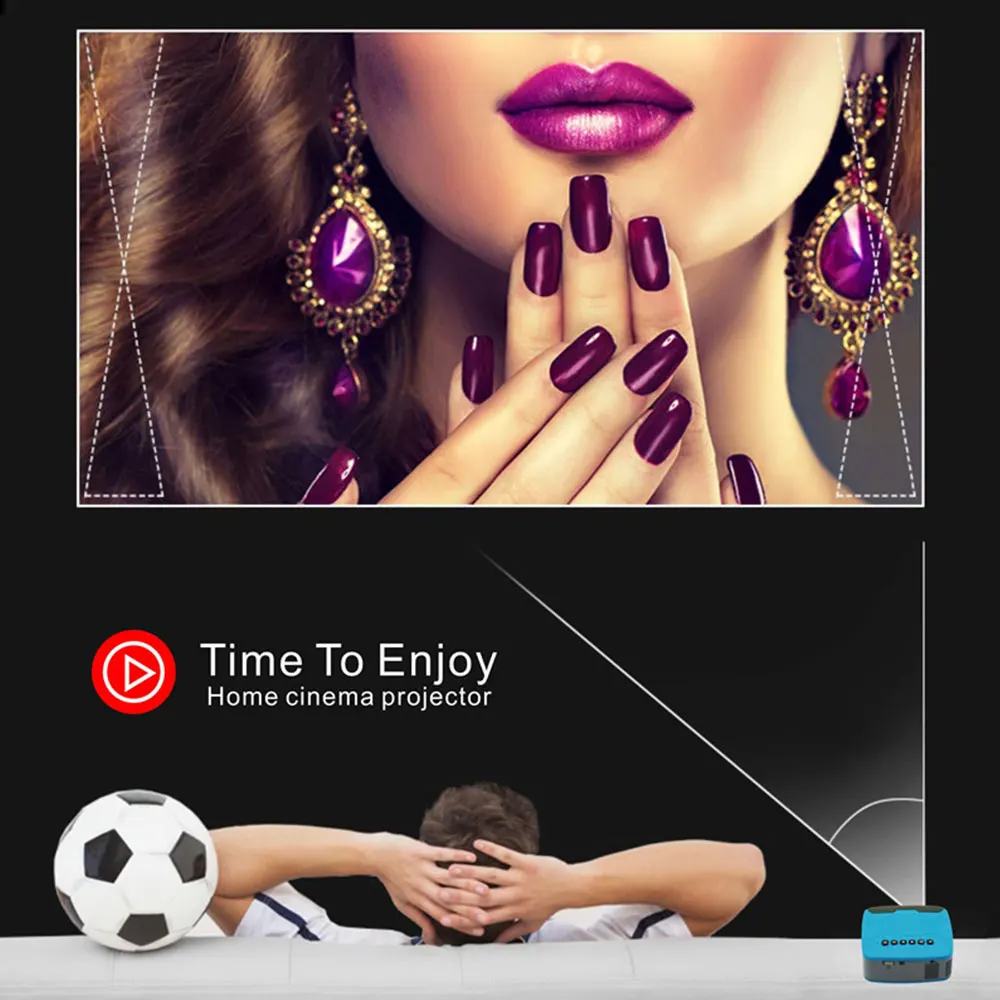 NEW U20 mini Projectors USB HDMI AV Video Portable Projector home theater movie projector easy use for Home Cinema |