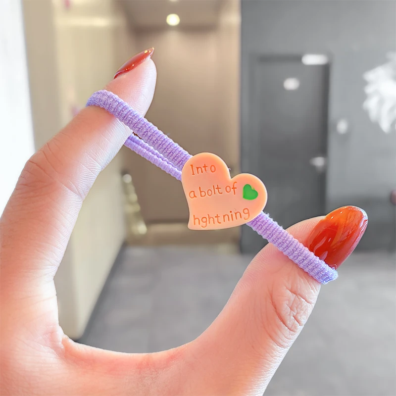 

14Pcs/Set New Cute Colorful Flower Butterfly Heart Scrunchie For Girls Sweet Elastic Hair Band Hair Tie Fashion Hair Accessories