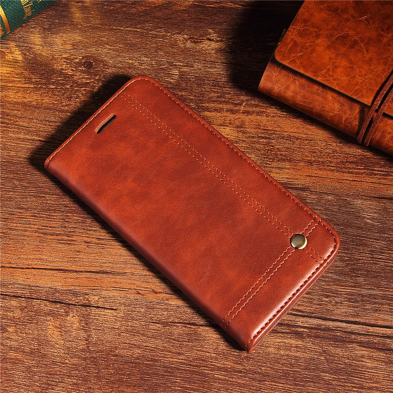 Для iPhone 7 чехол кошелек подставка для карт магнитный роскошный Ретро стиль кожа