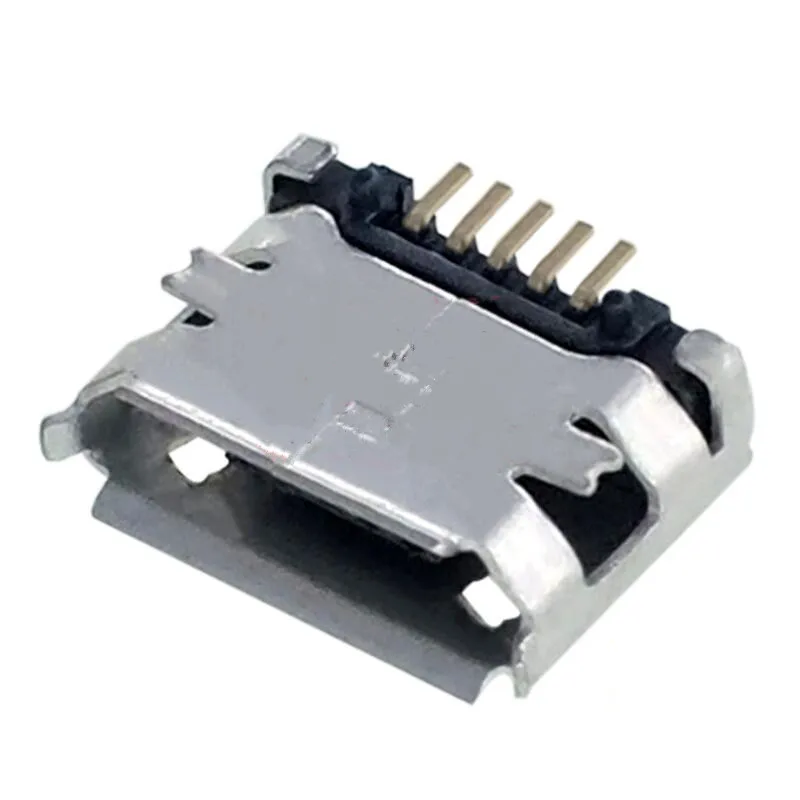 Гнездовой разъем Micro USB 5pin SMD 10 шт. короткий игольчатый медный корпус порт для