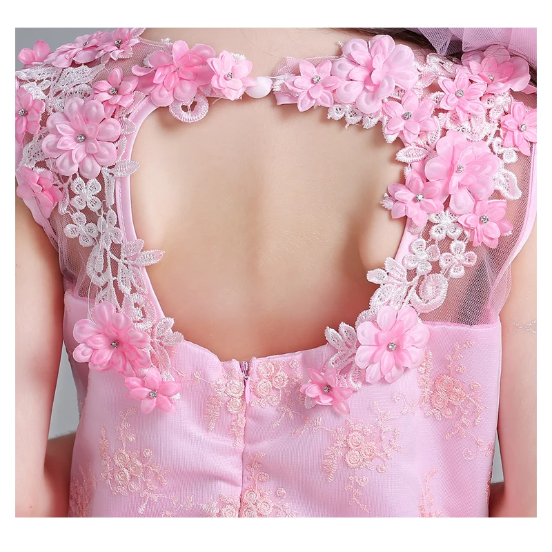 На возраст от 4 до 13 лет Детское платье принцессы с цветочками для девочек платья