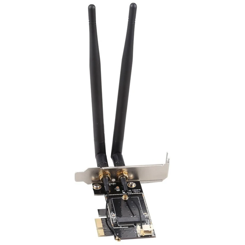 

1 Set Desktop Wireless WiFi Bluetooth Network Card Adapter & 1 Set Network Card AX200NGW with 2X8DB Antenna SMA 3000Mbps