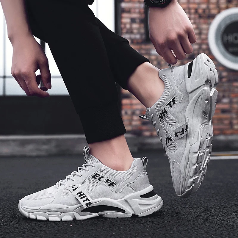 Новые модные дышащие универсальные кроссовки Мужская повседневная обувь