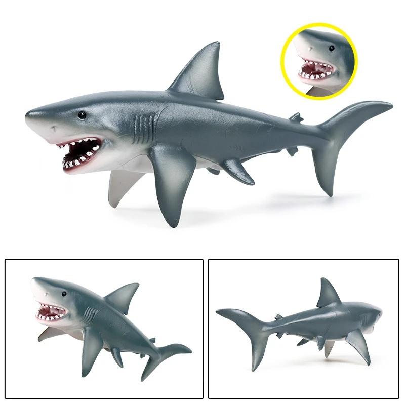 Искусственные животные большая белая акула модель животных модели