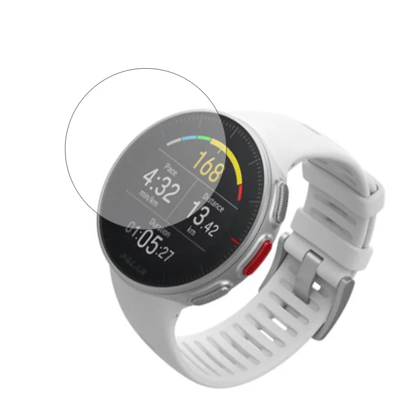 

Закаленное Стекло Защитная пленка для Полар-флиса с классными клепками в виде V M Smartwatch закаленное ЖК-дисплей Дисплей полная защитная крышка для экрана