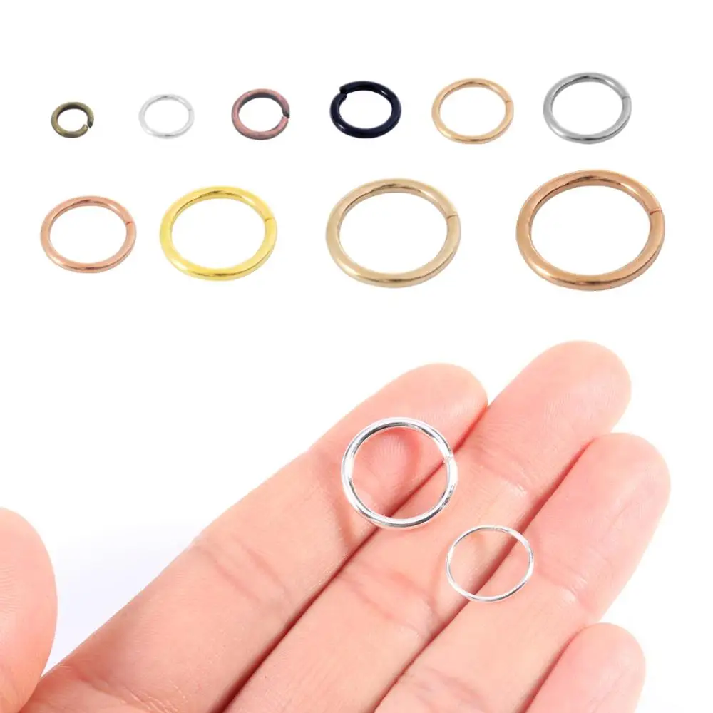 

200pcs/lot 3/4/5mm Metal Jump Rings Silver/Gold/Bronze Color Split Rings Connectors For Diy Jewelry Finding Making