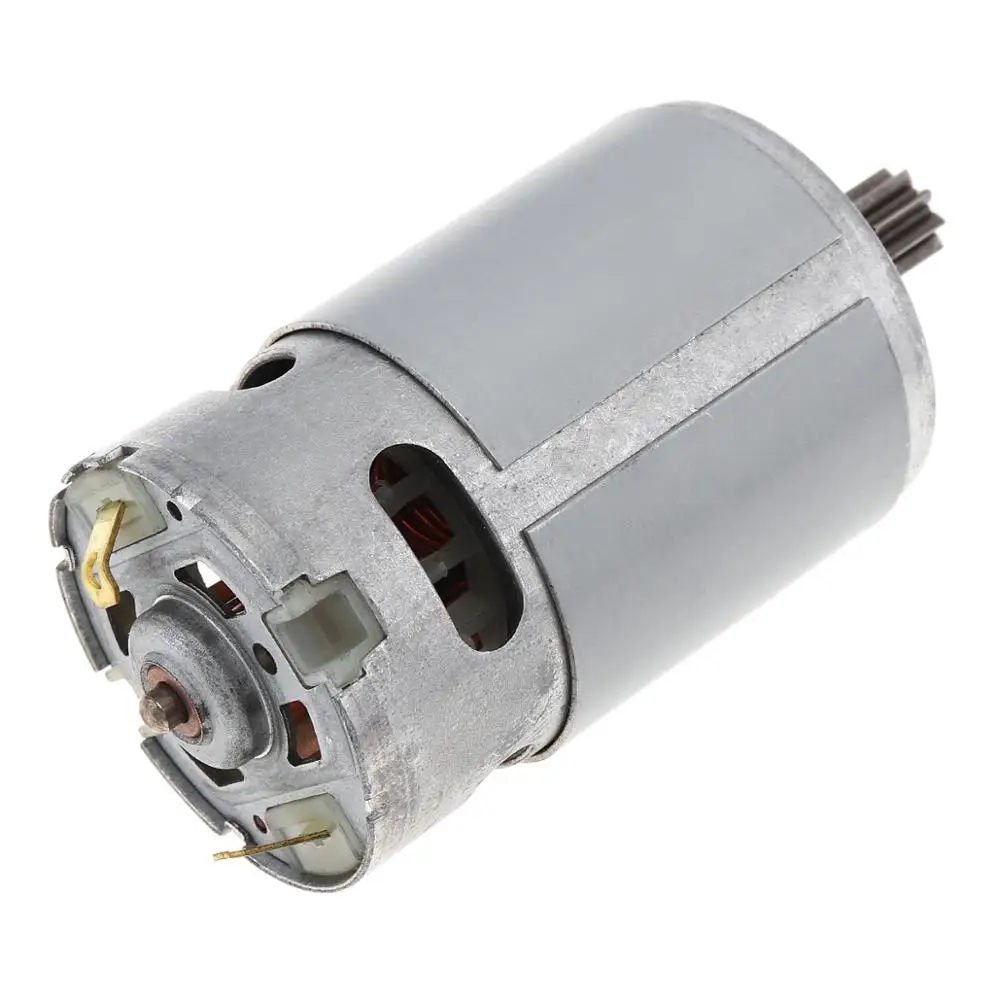 

12.6V RS550 DC Motor Electric Drill Motor Nine Teeth Ball bearing Hand Tool for Single Speed Electric Drill Polishing Cutting