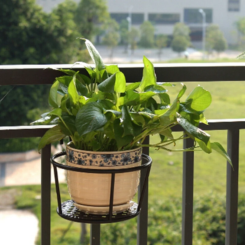 Металлическая подставка-держатель для цветов подвесная корзина горшков