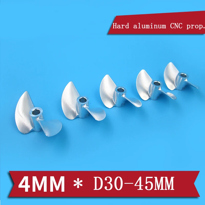 Пропеллеры CNC 4 мм * 30/32/33/35/36/39/40/43/45 алюминиевые 2 лопастные пропеллеры отверстие