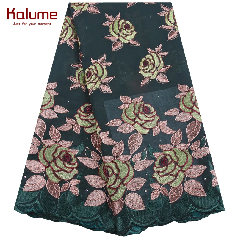 Kalume Новое поступление африканская кружевная ткань в розовом стиле нигерийская