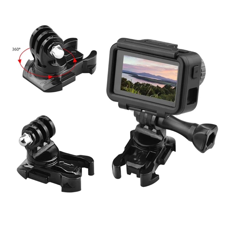 

Plastic J-Hook Mount fixed Buckle Clip Holder with 360 Degree Rotary Base Compatible for Hero 10 9 8 7 6 OSMO AKASO Camera