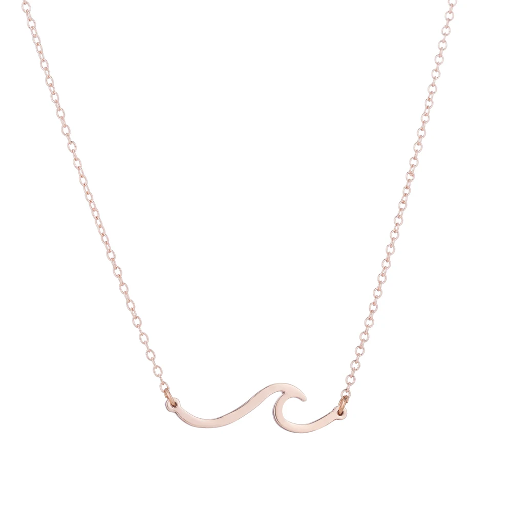 Простые ожерелья из нержавеющей стали FENGLI для женщин Пляжная морская цепочка