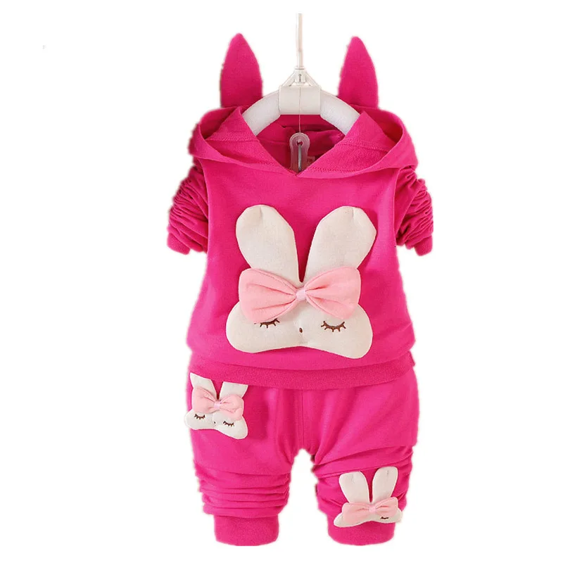 

New Spring Autumn Children Cotton Clothes Baby Boys Girls Cartoon Hoodies Pants 2Pcs/sets Infant Kids Fashion Toddler Tracksuit