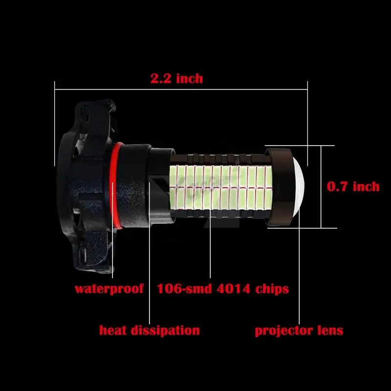 Фары противотуманные YaaGoo H16 5202 106SMD 2 шт. |