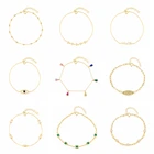 Женский браслет CANNER из стерлингового серебра 925 пробы, изящные цепочки с цветным цирконием, модные ювелирные украшения ожерелье бижутерия Femme, 2021