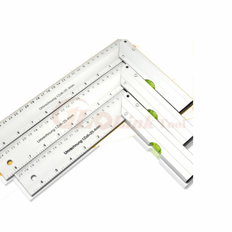 90 ° плотник Угол Finder линейка датчик утолщение Алюминий деревообрабатывающий